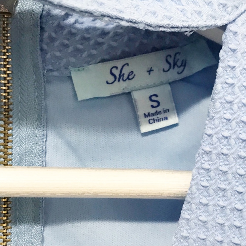 SHE + SKY | Sky Blue Crop Top | 0066 - Picture 2 of 5